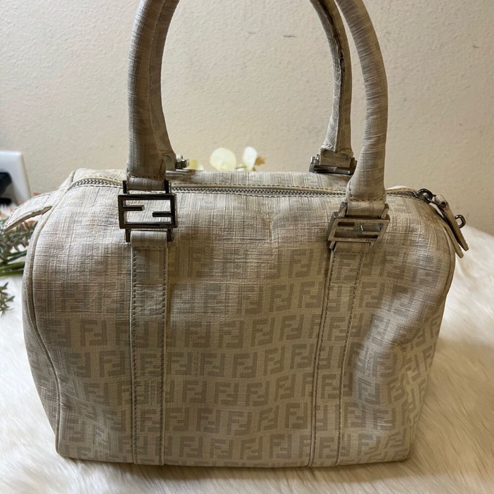 Fendi Zucchino Boston Bag